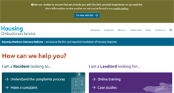 Desktop Screenshot of housing-ombudsman.org.uk