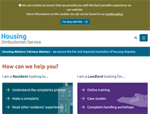 Tablet Screenshot of housing-ombudsman.org.uk
